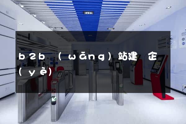 b2b網(wǎng)站建設企業(yè)