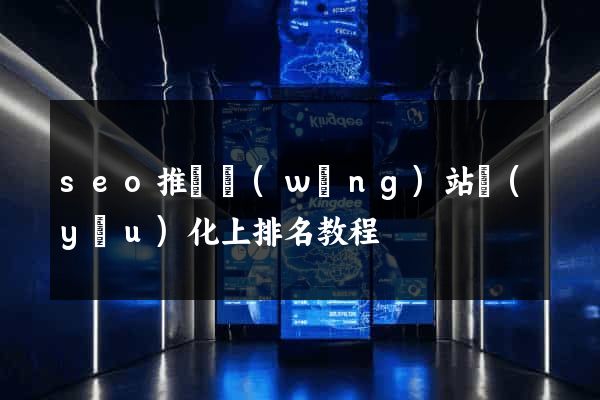 seo推廣網(wǎng)站優(yōu)化上排名教程