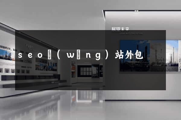 seo網(wǎng)站外包