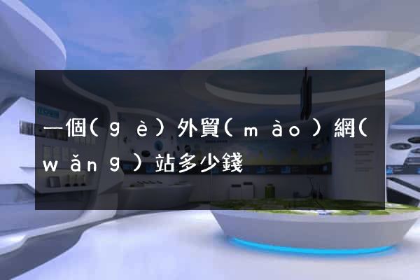 一個(gè)外貿(mào)網(wǎng)站多少錢