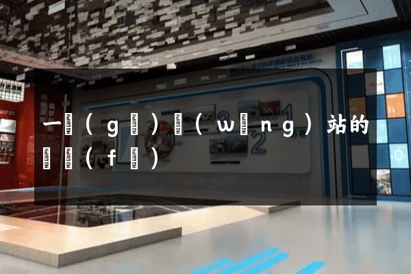 一個(gè)網(wǎng)站的開發(fā)