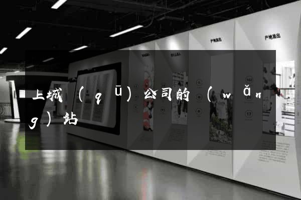 上城區(qū)公司的網(wǎng)站