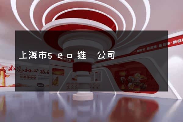 上海市seo推廣公司