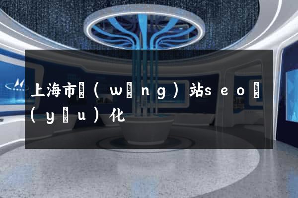 上海市網(wǎng)站seo優(yōu)化