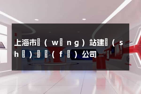 上海市網(wǎng)站建設(shè)開發(fā)公司