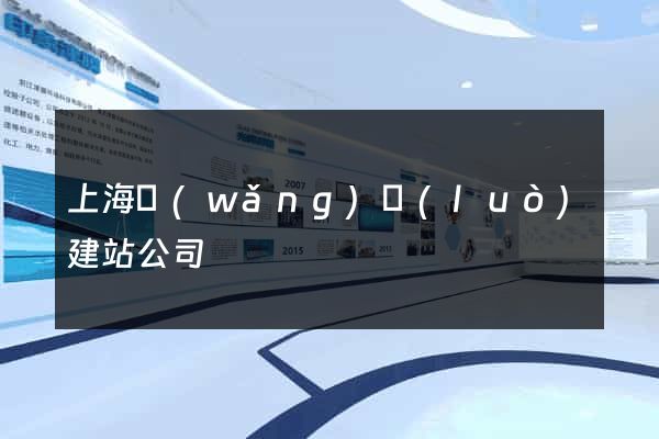 上海網(wǎng)絡(luò)建站公司