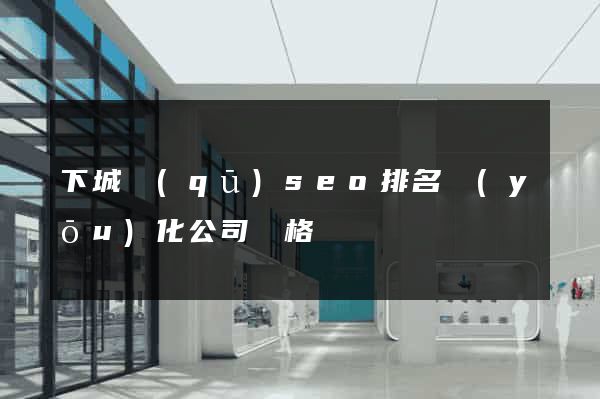 下城區(qū)seo排名優(yōu)化公司價格