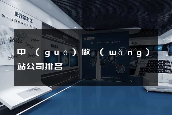 中國(guó)做網(wǎng)站公司排名