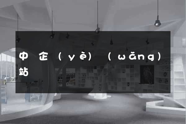 中國企業(yè)網(wǎng)站