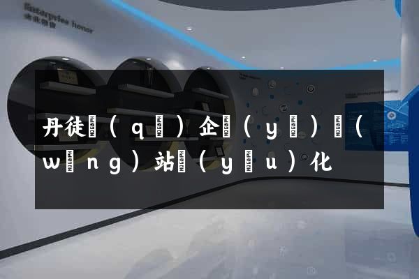 丹徒區(qū)企業(yè)網(wǎng)站優(yōu)化