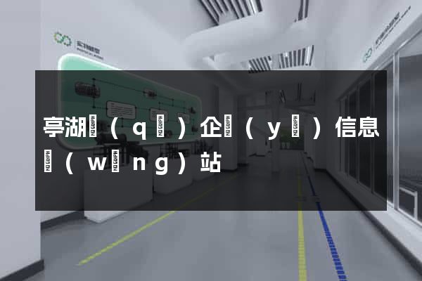 亭湖區(qū)企業(yè)信息網(wǎng)站