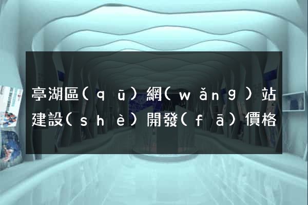 亭湖區(qū)網(wǎng)站建設(shè)開發(fā)價格