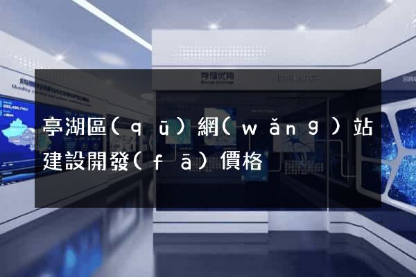 亭湖區(qū)網(wǎng)站建設開發(fā)價格