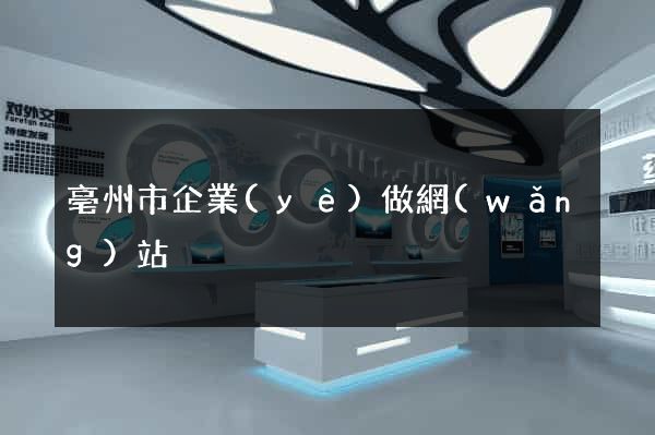 亳州市企業(yè)做網(wǎng)站