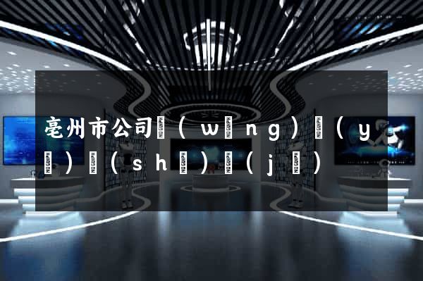 亳州市公司網(wǎng)頁(yè)設(shè)計(jì)