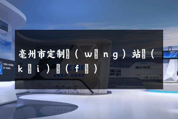 亳州市定制網(wǎng)站開(kāi)發(fā)