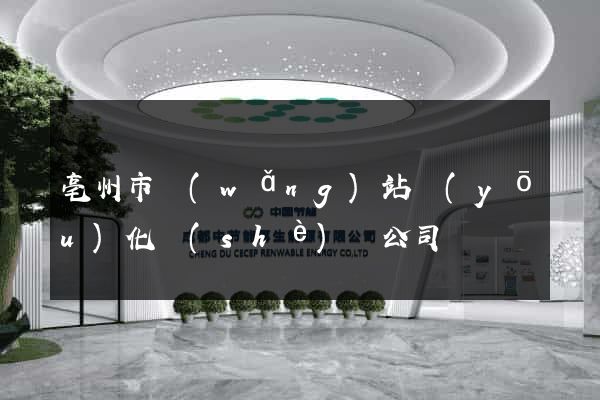 亳州市網(wǎng)站優(yōu)化設(shè)計公司