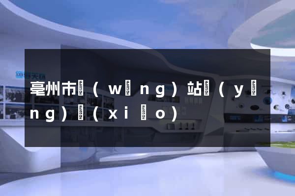 亳州市網(wǎng)站營(yíng)銷(xiāo)
