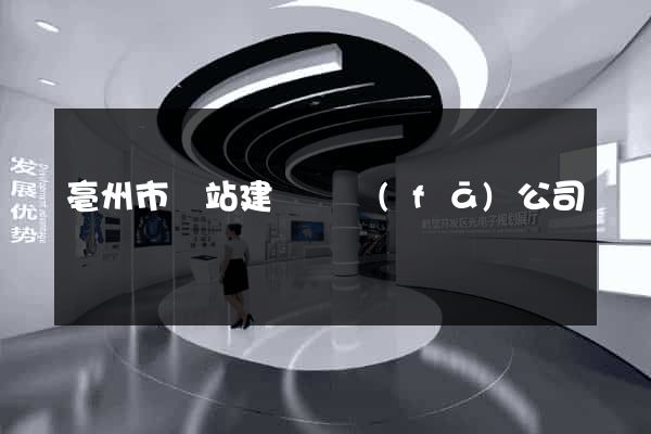 亳州市網站建設開發(fā)公司