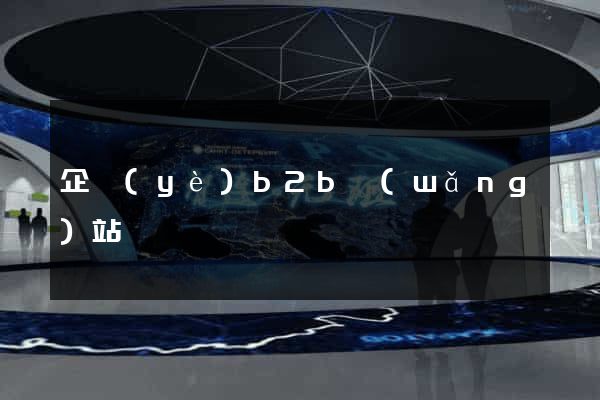 企業(yè)b2b網(wǎng)站