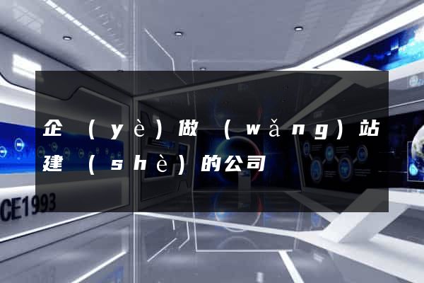 企業(yè)做網(wǎng)站建設(shè)的公司