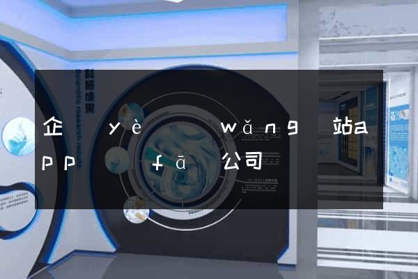 企業(yè)網(wǎng)站app開發(fā)公司