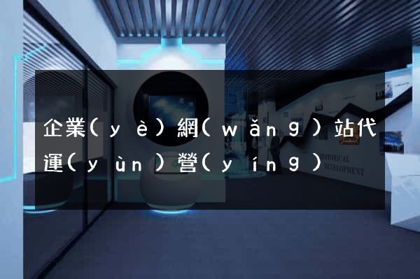 企業(yè)網(wǎng)站代運(yùn)營(yíng)