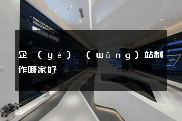 企業(yè)網(wǎng)站制作哪家好