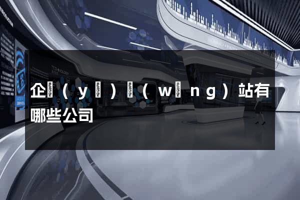 企業(yè)網(wǎng)站有哪些公司
