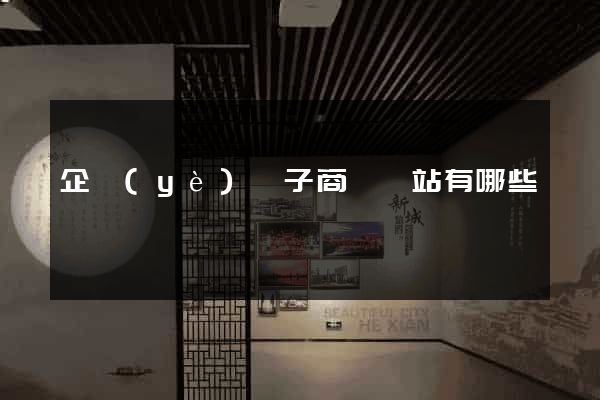 企業(yè)電子商務網站有哪些