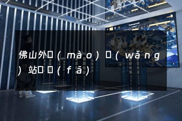 佛山外貿(mào)網(wǎng)站開發(fā)