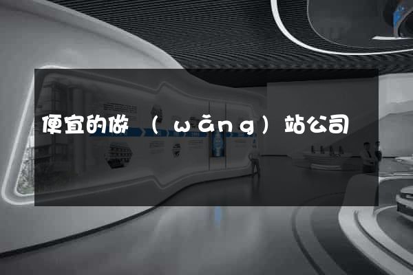 便宜的做網(wǎng)站公司