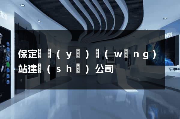 保定專業(yè)網(wǎng)站建設(shè)公司
