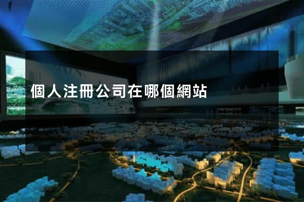 個人注冊公司在哪個網站