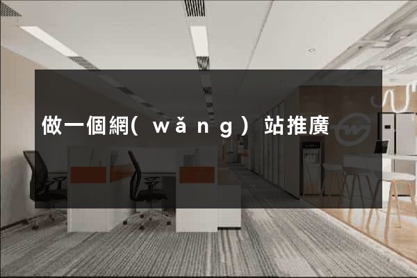 做一個網(wǎng)站推廣