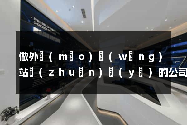 做外貿(mào)網(wǎng)站專(zhuān)業(yè)的公司