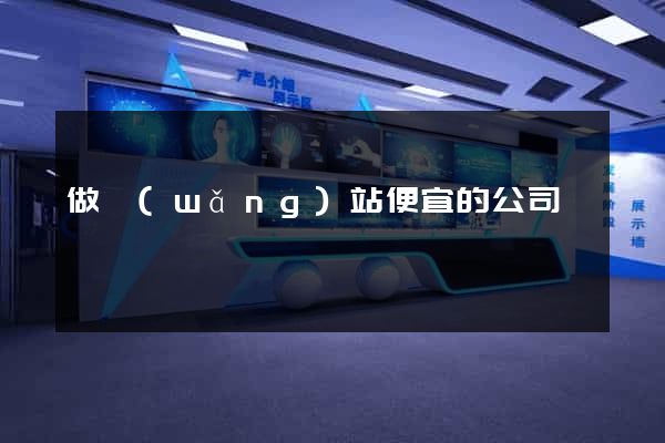 做網(wǎng)站便宜的公司