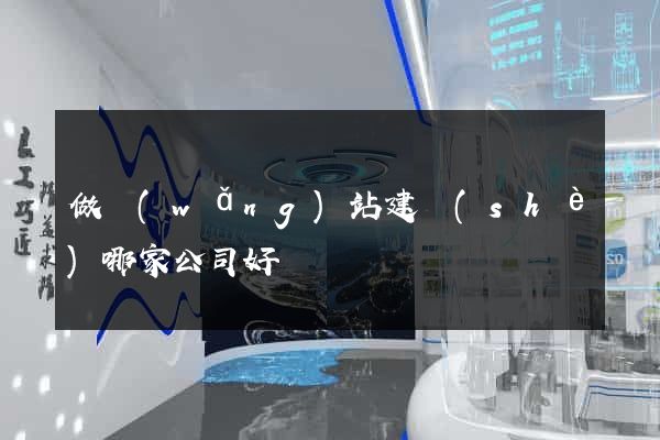 做網(wǎng)站建設(shè)哪家公司好