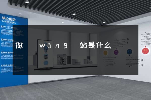 做網(wǎng)站是什么