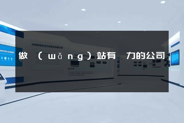 做網(wǎng)站有實力的公司