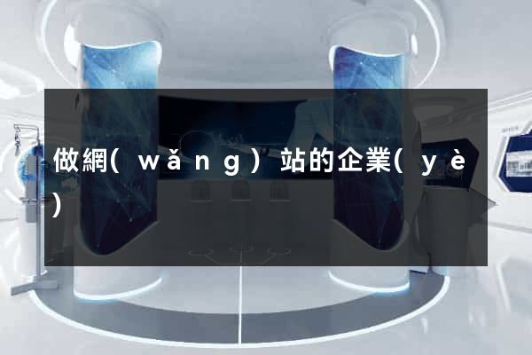 做網(wǎng)站的企業(yè)