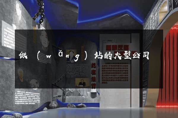 做網(wǎng)站的大型公司