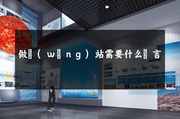 做網(wǎng)站需要什么語言