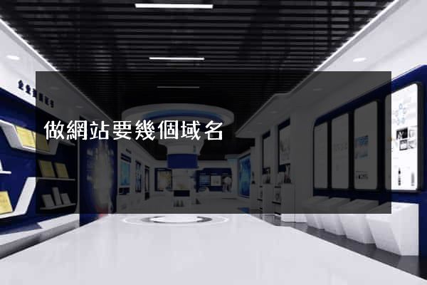 做網站要幾個域名