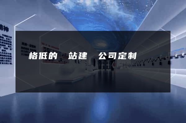 價格低的網站建設公司定制