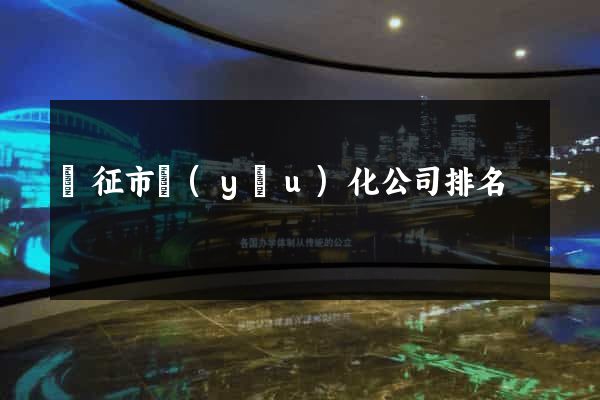 儀征市優(yōu)化公司排名