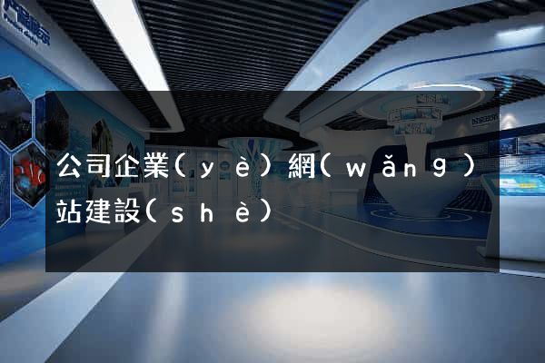 公司企業(yè)網(wǎng)站建設(shè)