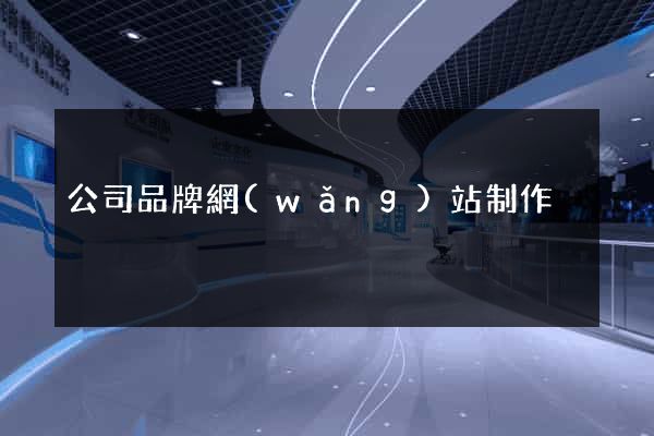 公司品牌網(wǎng)站制作