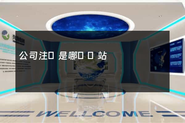 公司注冊是哪個網站