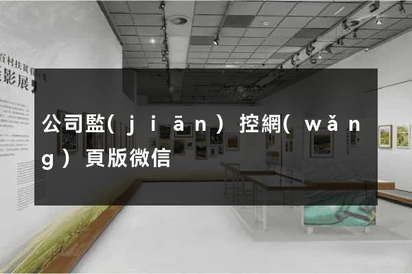 公司監(jiān)控網(wǎng)頁版微信